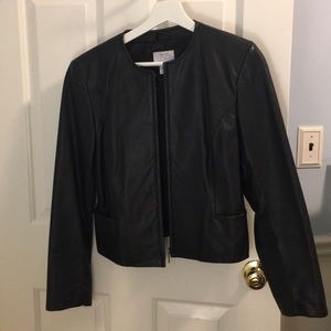 AT Loft black leather jacket